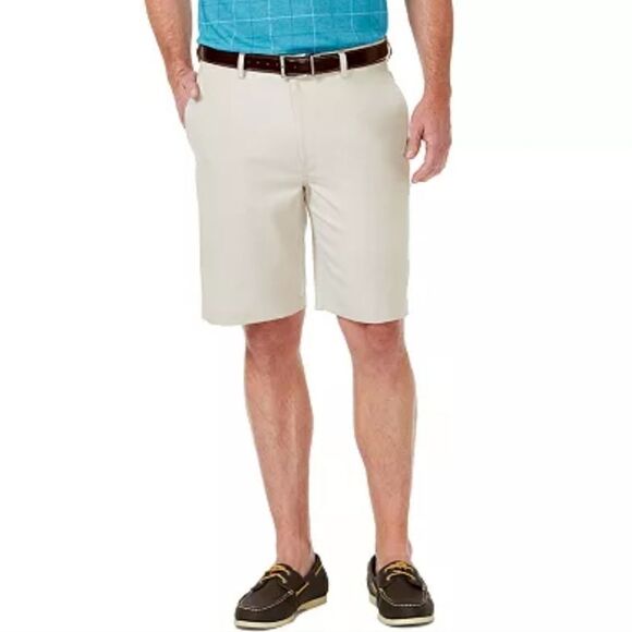 NWT Haggar Cool 18 PRO Expandable-Waist Stretch Performance Short 46 - Picture 1 of 6